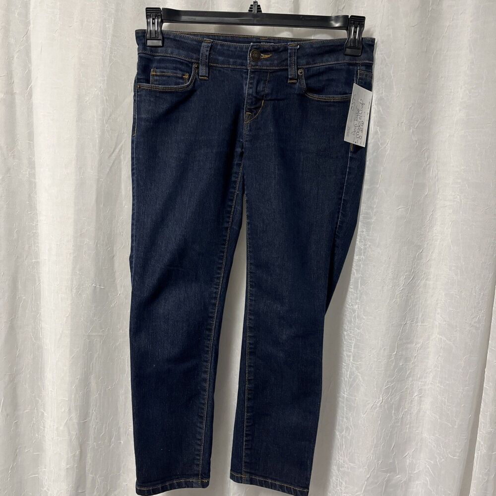 Ann Taylor Loft Women's Jean Modern Crop Stretch Jeans Size 0 Or 25 X 23